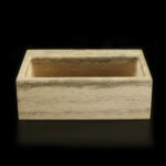Silver Travertine (Solid Block) Honed Filled Wall Mounted Basin 1901