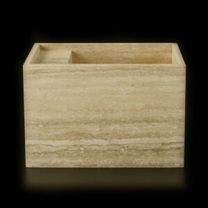 Silver Travertine Honed Filled Wall Mounted Basin 1906