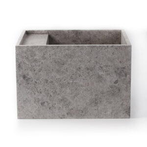 Tundra Grey Marble Honed Wall Mounted Basin 1901