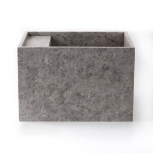 Tundra Grey Marble Honed Wall Mounted Basin 1902