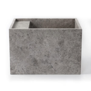 Tundra Grey Marble Honed Wall Mounted Basin 1905