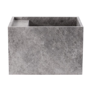 Tundra Grey Marble Honed Wall Mounted Basin 1921