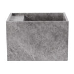 Tundra Grey Marble Honed Wall Mounted Basin 1923