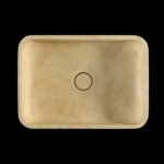 Travertine Classico Light Filled Honed Rectangular Basin 1926