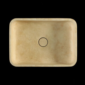 Travertine Classico Light Filled Honed Rectangular Basin 1926