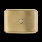 Travertine Classico Light Filled Honed Rectangular Basin 1927