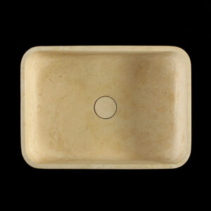 Travertine Classico Light Filled Honed Rectangular Basin 1933