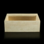 Travertine Classico Light (Solid Block) Honed Filled Wall Mounted Basin 1902