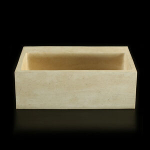 Travertine Classico Light (Solid Block) Honed Filled Wall Mounted Basin 1902