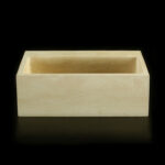 Travertine Classico Light (Solid Block) Honed Filled Wall Mounted Basin 1903