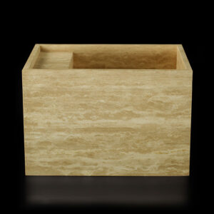 Travertine Classico Light Filled Honed Wall Mounted Basin 1908