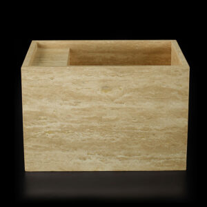 Travertine Classico Light Filled Honed Wall Mounted Basin 1910