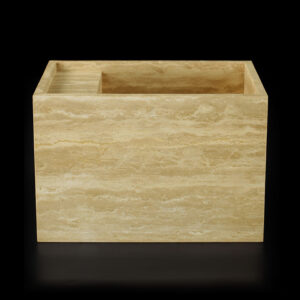 Travertine Classico Light Filled Honed Wall Mounted Basin 1911