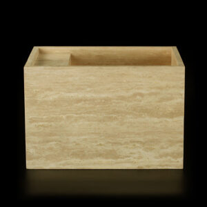 Travertine Classico Light Filled Honed Wall Mounted Basin 1916
