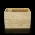 Travertine Classico Light Filled Honed Wall Mounted Basin 1918