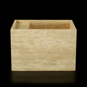 Travertine Classico Light Filled Honed Wall Mounted Basin 1918