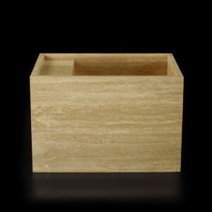 Travertine Classico Light Filled Honed Wall Mounted Basin 1919