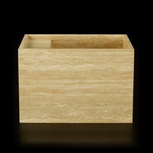 Travertine Classico Light Filled Honed Wall Mounted Basin 1923