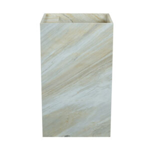 Gold Santorini Marble Honed Rectangular Freestanding Basin 2008