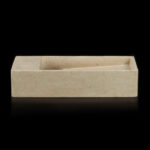 Travertine Classico Light Cross Cut Filled Honed Wall Mounted Basin 2002
