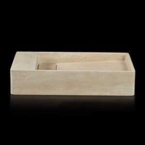 Travertine Classico Light Cross Cut Filled Honed Wall Mounted Basin 2008