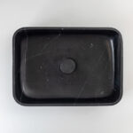 Nero Marquina Marble Rectangular Honed Stone Basin MAR49