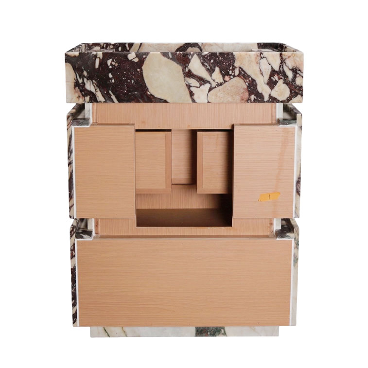 Calacatta Viola Marble Honed Vanity Unit + Integrated Sink
