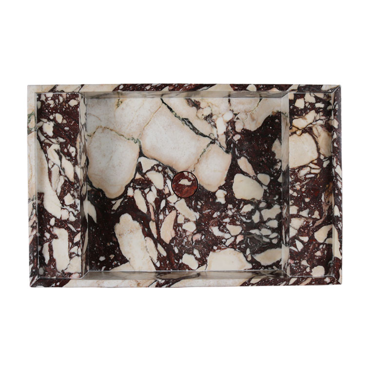 Calacatta Viola Marble Honed Vanity Unit + Integrated Sink