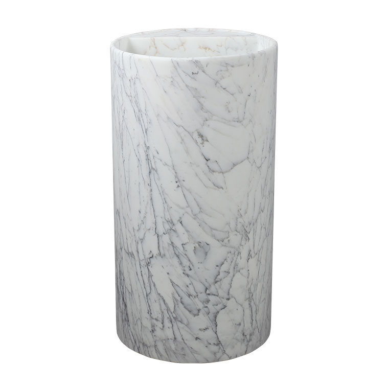 Carrara Marble Honed Freestanding Basin