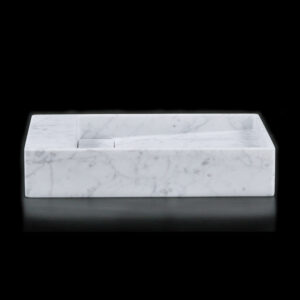 Carrara Marble Honed Wall Mounted Basin
