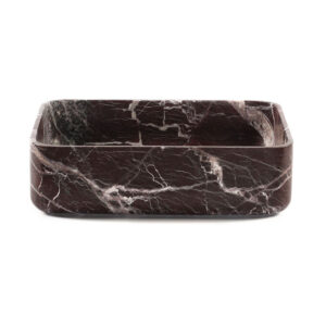 Rosso Levanto Marble Rectangular Honed Basin 2123