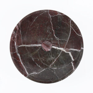 Rosso Levanto Marble Round Honed Basin