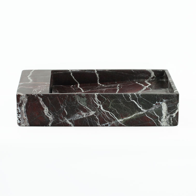 Rosso Levanto Marble Honed Wall Mounted Basin