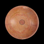 Rosso Travertine Filled Round Honed Basin
