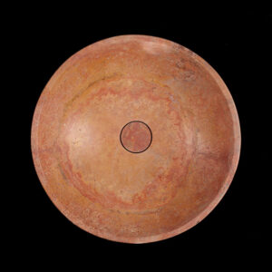 Rosso Travertine Filled Round Honed Basin