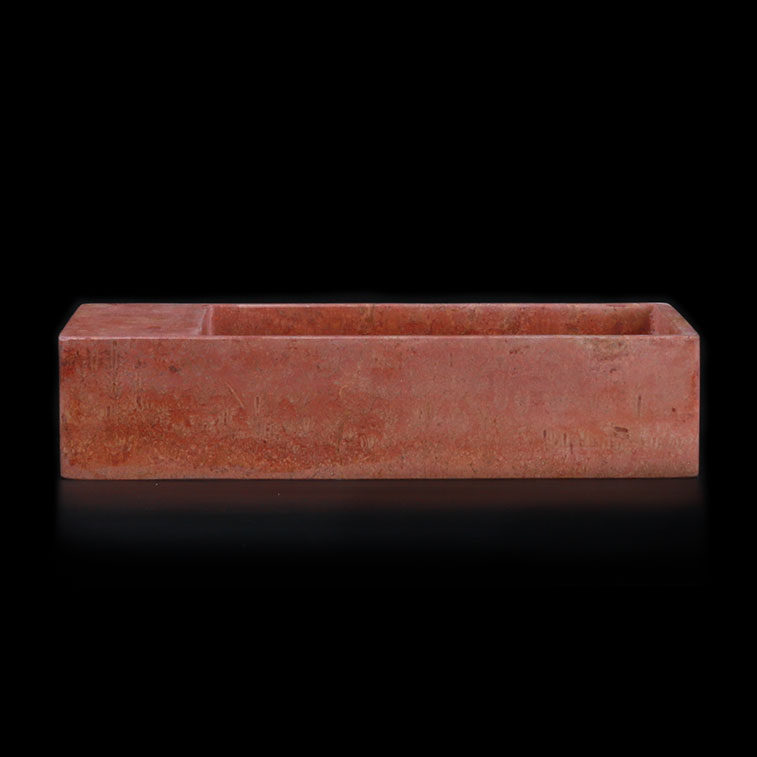 Rosso Travertine Basin