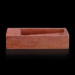 Rosso Travertine Basin