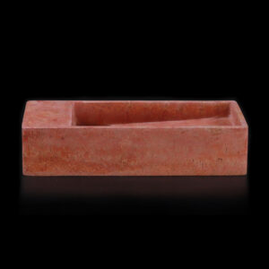 Rosso Travertine Basin