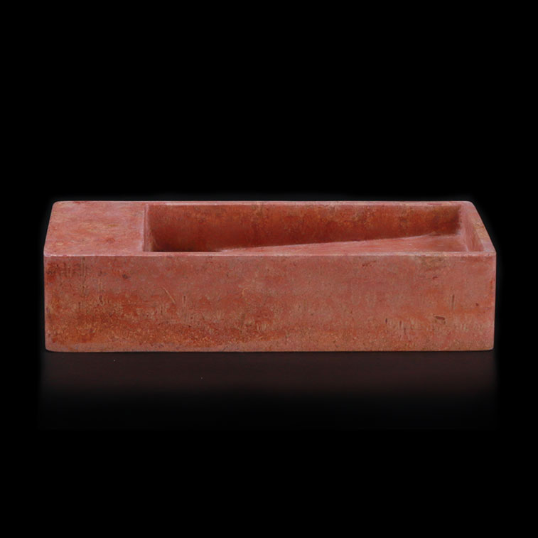 Rosso Travertine Basin