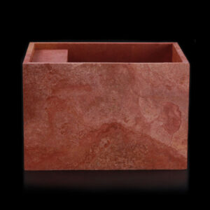 Rosso Travertine Filled Honed Wall Mounted Basin