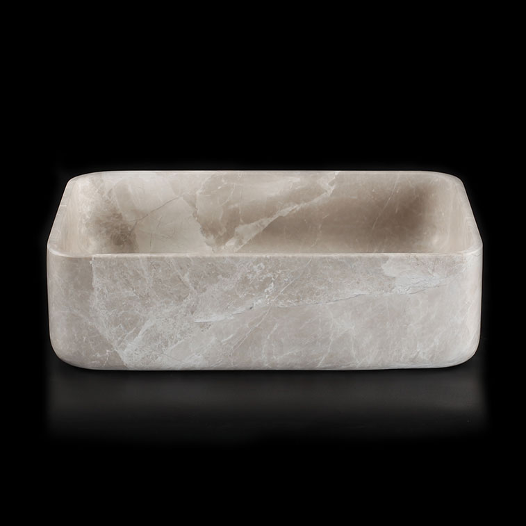 Senorita Grigio Marble Honed Rectangular Basin