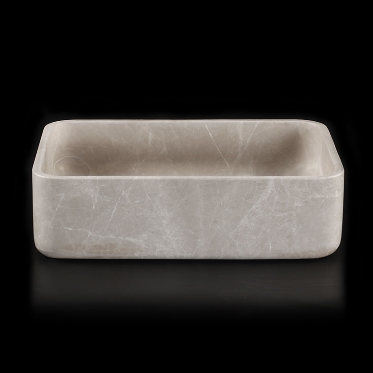 Senorita Grigio Marble Honed Rectangular Basin