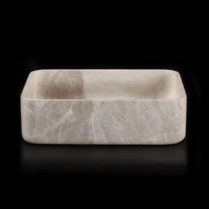 Senorita Grigio Marble Honed Rectangular Basin