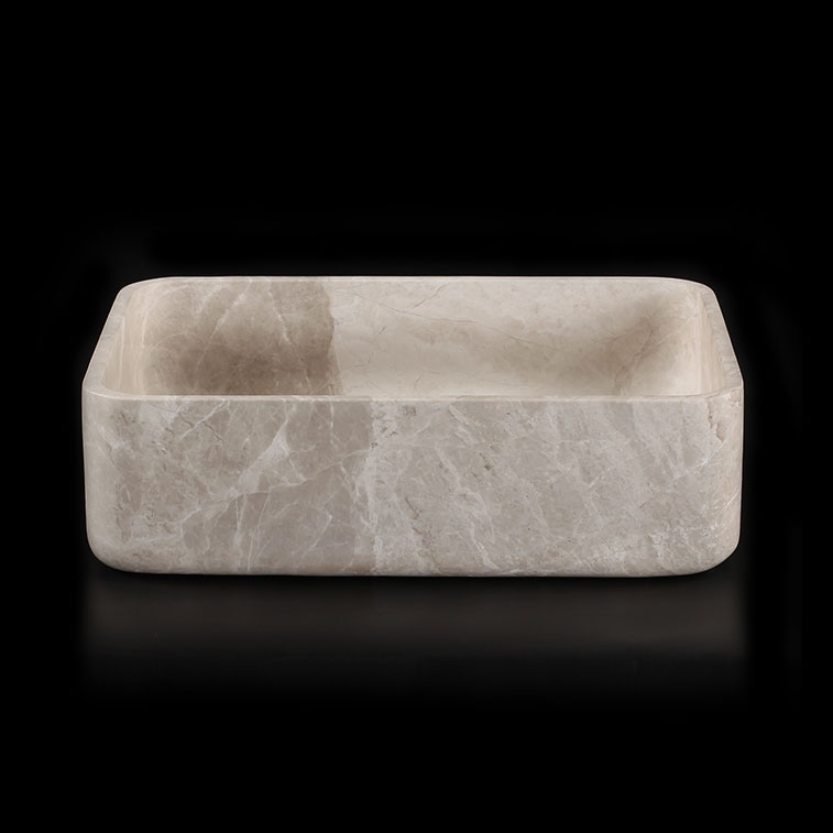 Senorita Grigio Marble Honed Rectangular Basin