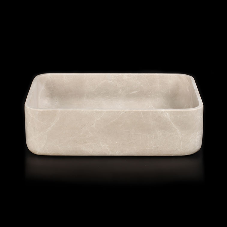 Senorita Grigio Marble Honed Rectangular Basin