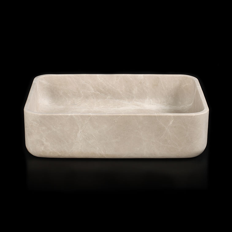 Senorita Grigio Marble Honed Rectangular Basin
