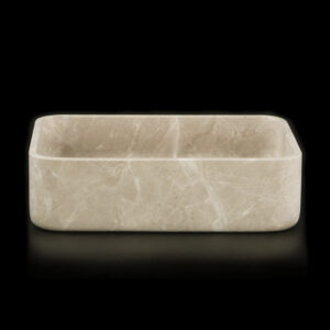 Senorita Grigio Marble Honed Rectangular Basin