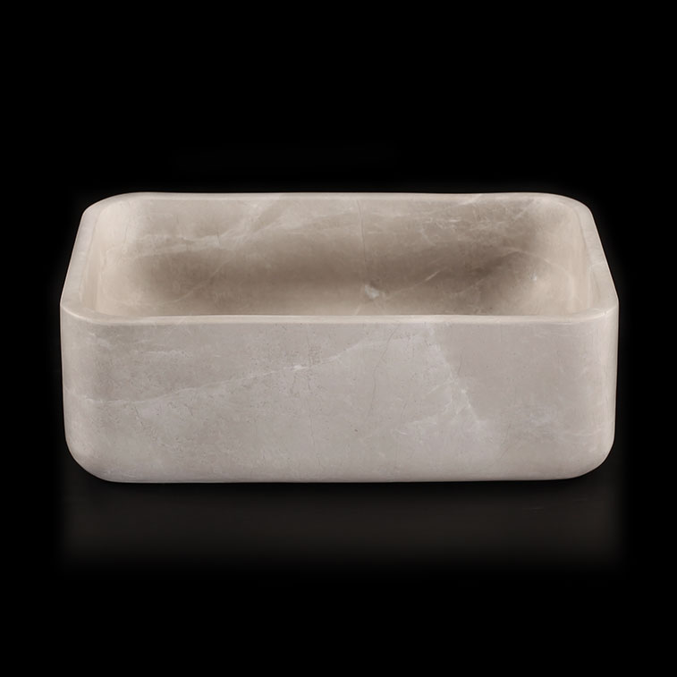Senorita Grigio Marble Honed Rectangular Basin