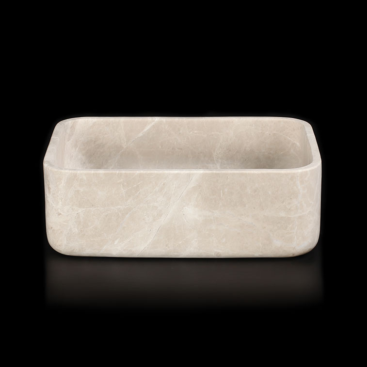 Senorita Grigio Marble Honed Rectangular Basin