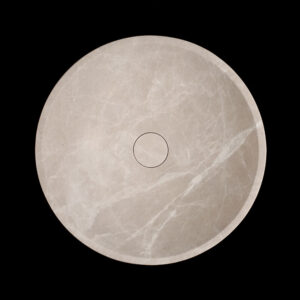 Senorita Grigio Marble Honed Round Basin